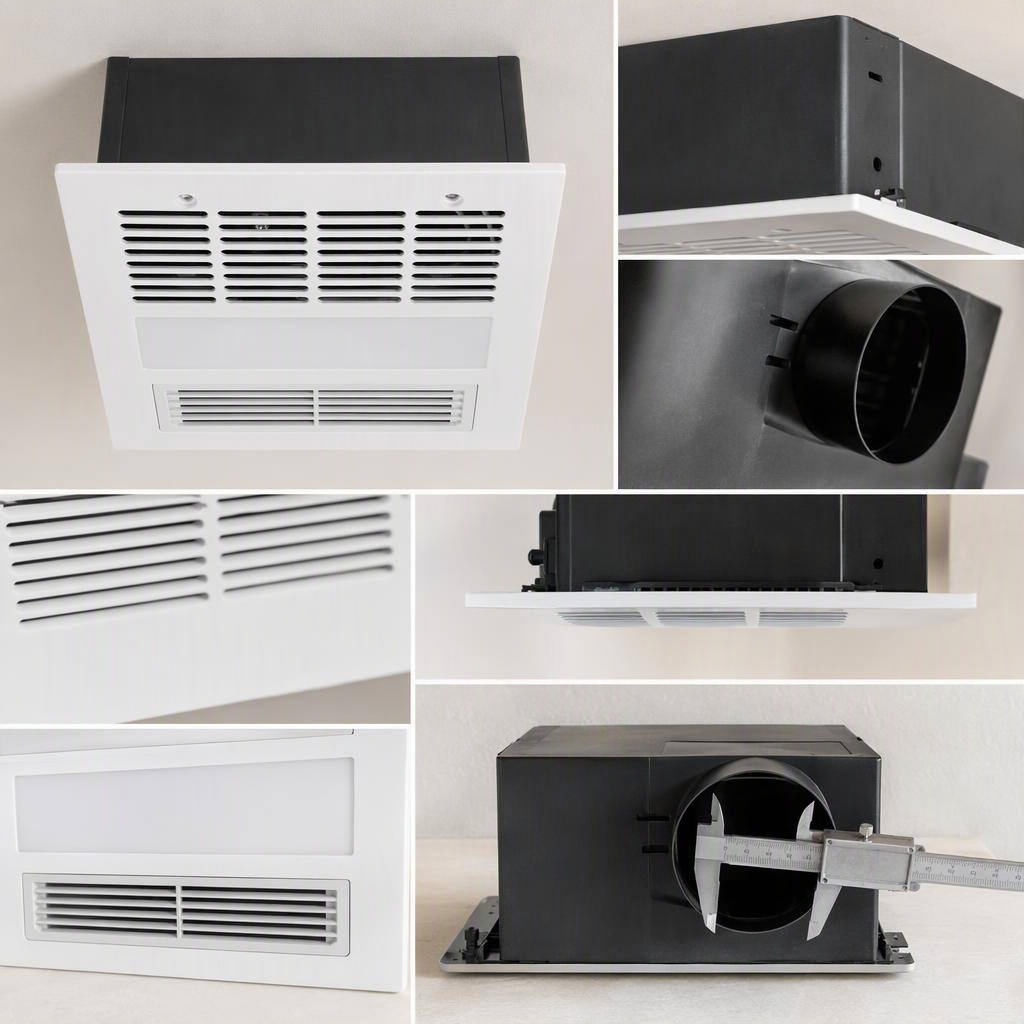 110 CFM Bath Fan Light Heater product view 2