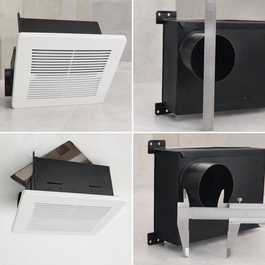 Adjustable 50 80 110 CFM Bath Fan product view 2
