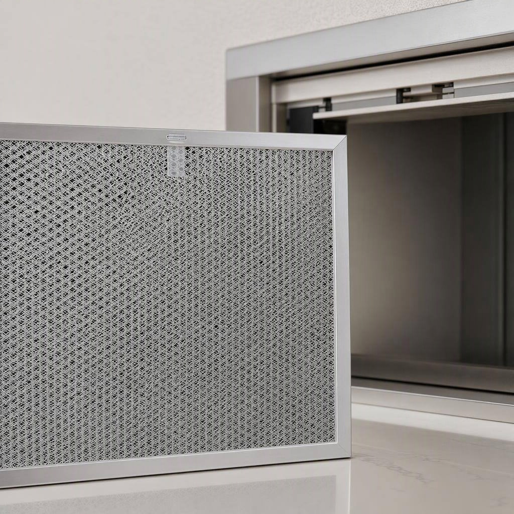 QT20000 ductless charcoal range-hood filter, detail