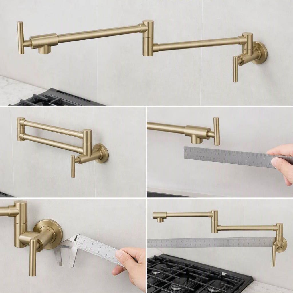 Dual Joint Pot Filler Faucet product view 2