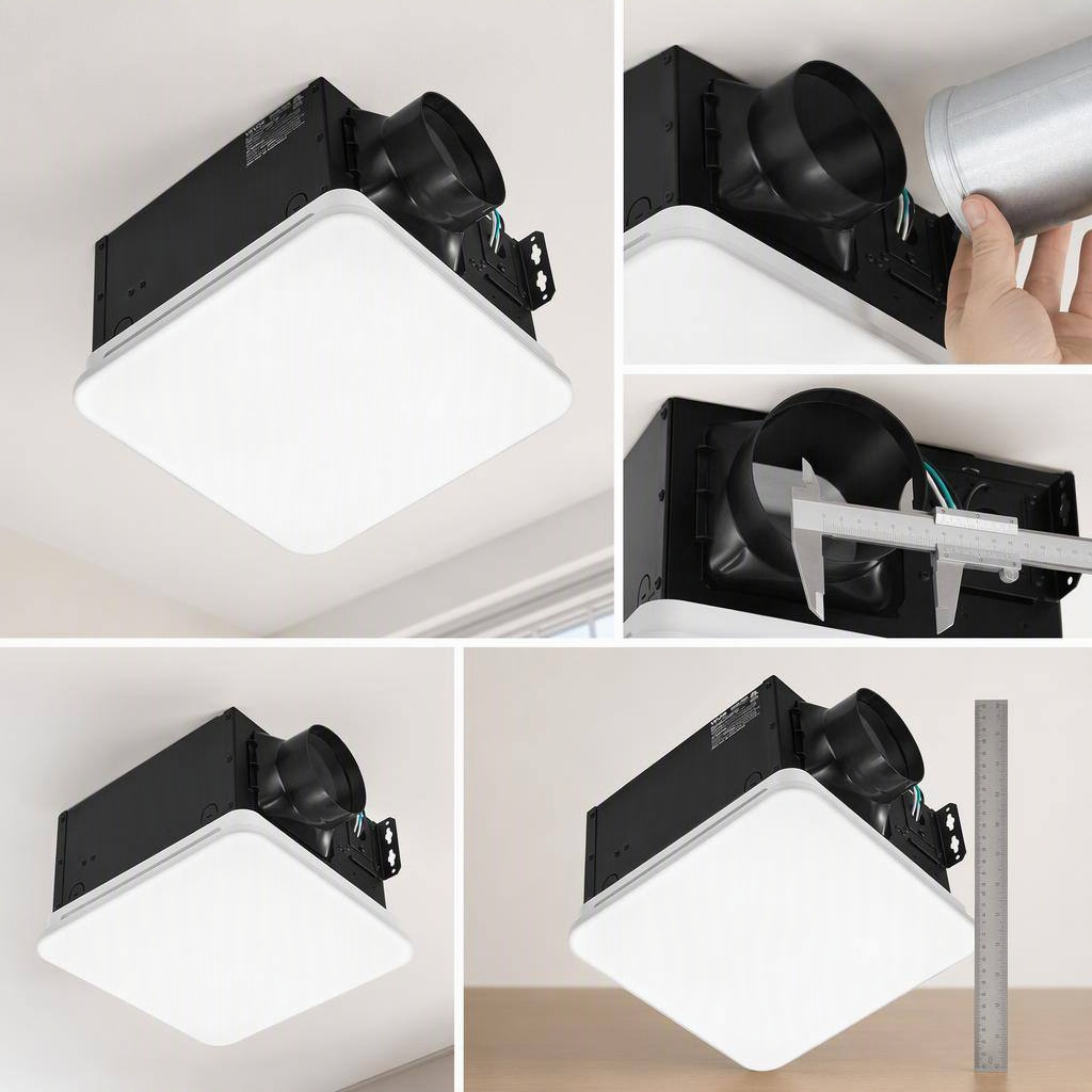 80 CFM LED Bathroom Exhaust Fan product view 2