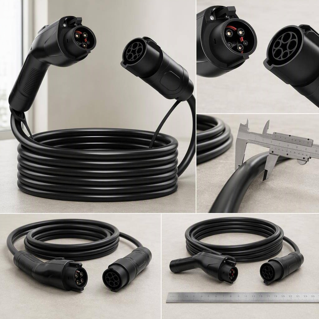 48 Amp J1772 Extension Cable 21 Foot product view 2