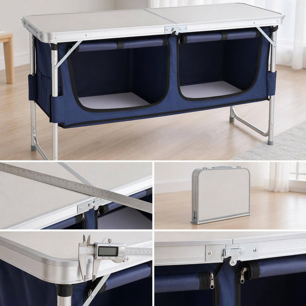 4 Foot Folding Utility Table product view 2