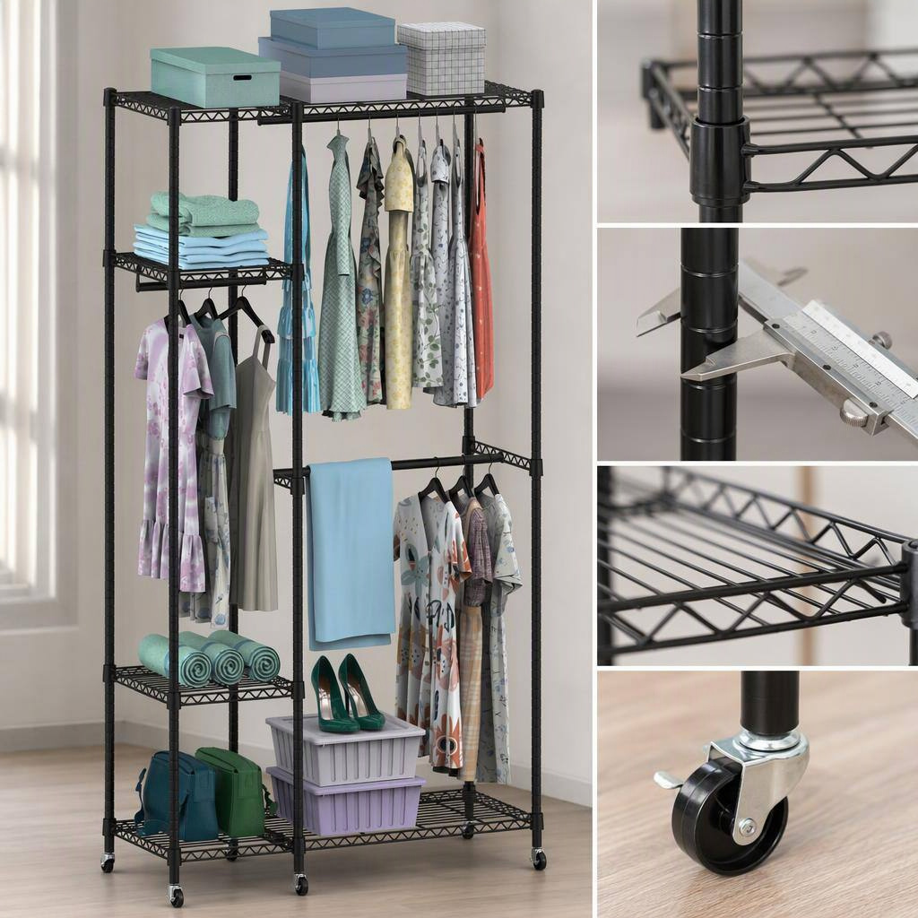 4 Tier 463 Pound Garment Rack product view 2