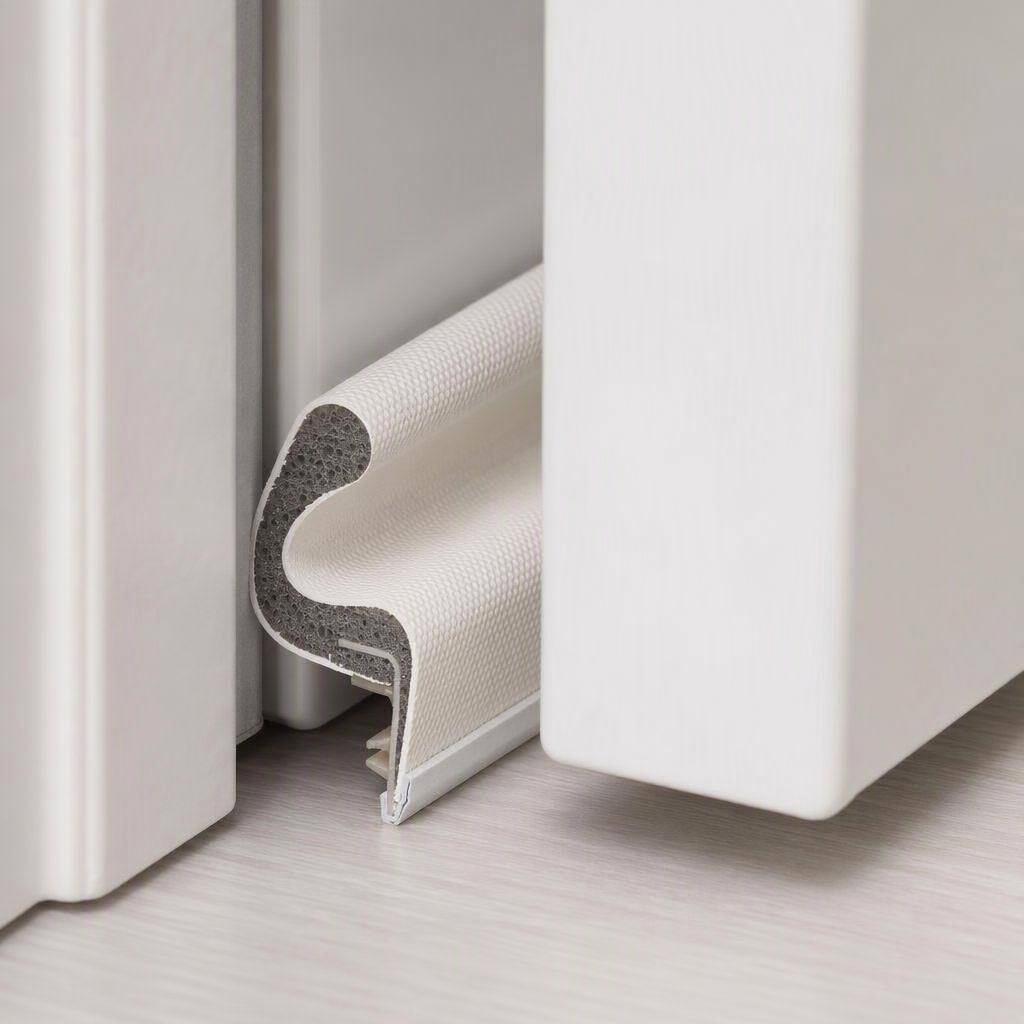 Kerf door-frame seal, 81 in, white, detail