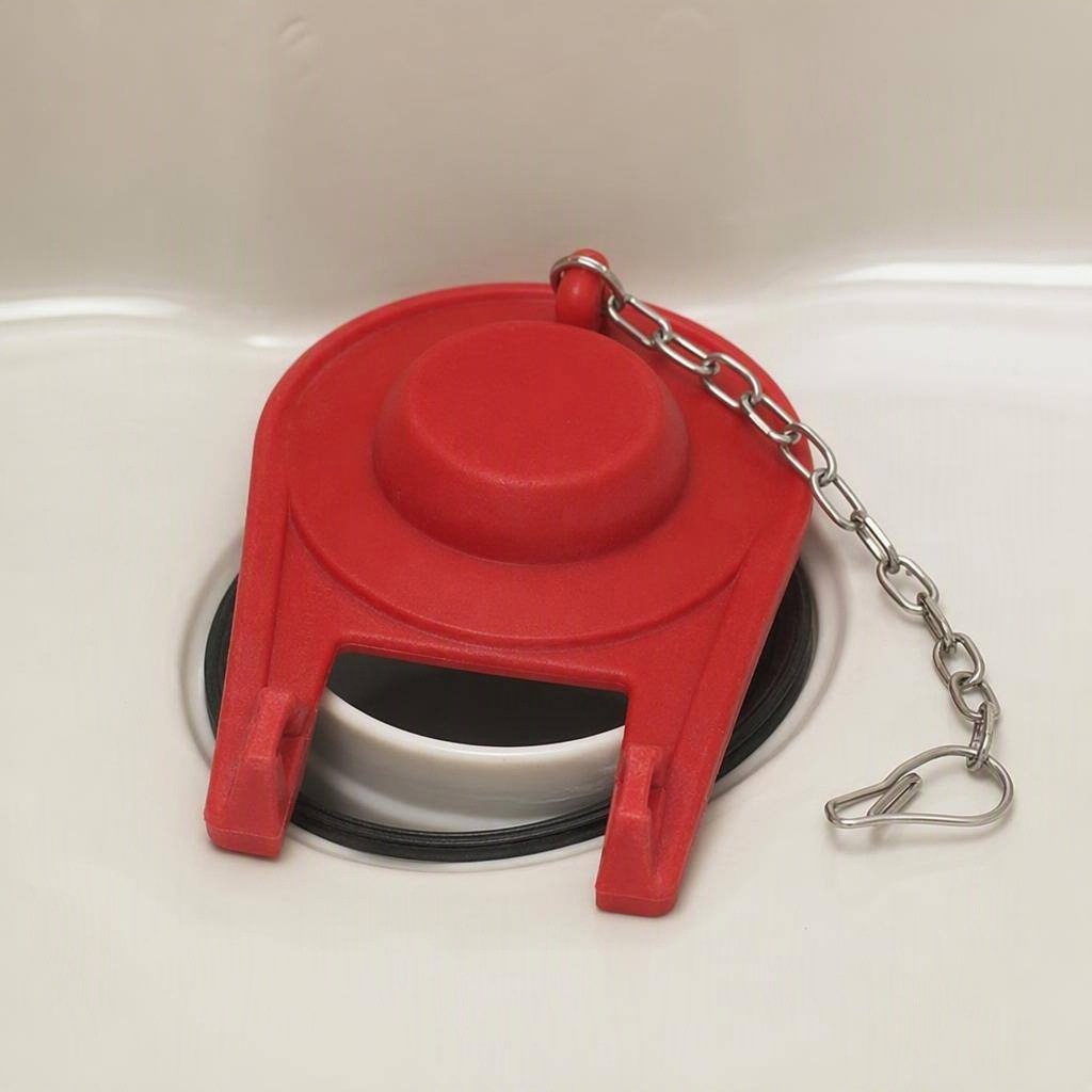 Adjustable 2-inch toilet flapper, detail
