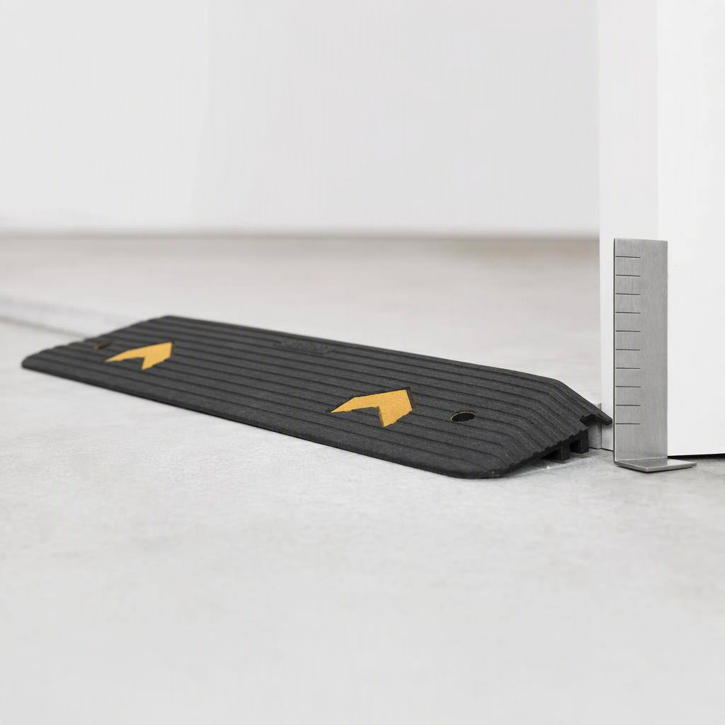 One-inch rubber threshold ramp, detail