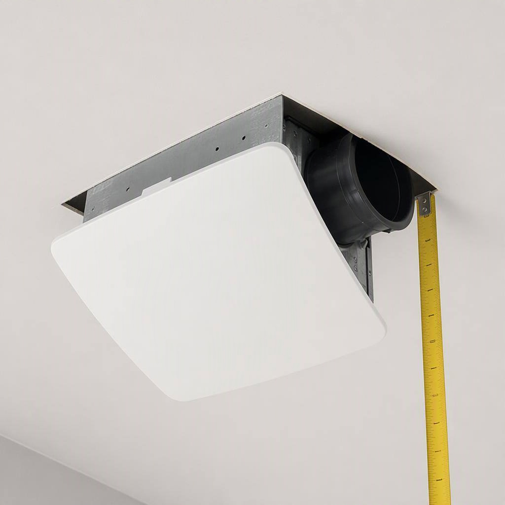RVS50 room-side bathroom exhaust fan, detail