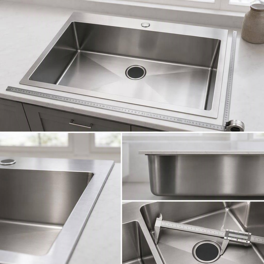 33 Inch Top Mount Workstation Sink product view 2