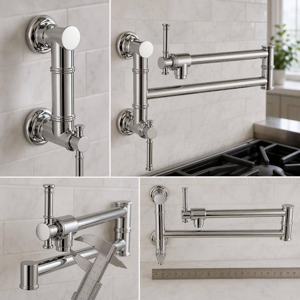 Wall Mount Pot Filler Faucet Folding Arm product view 2