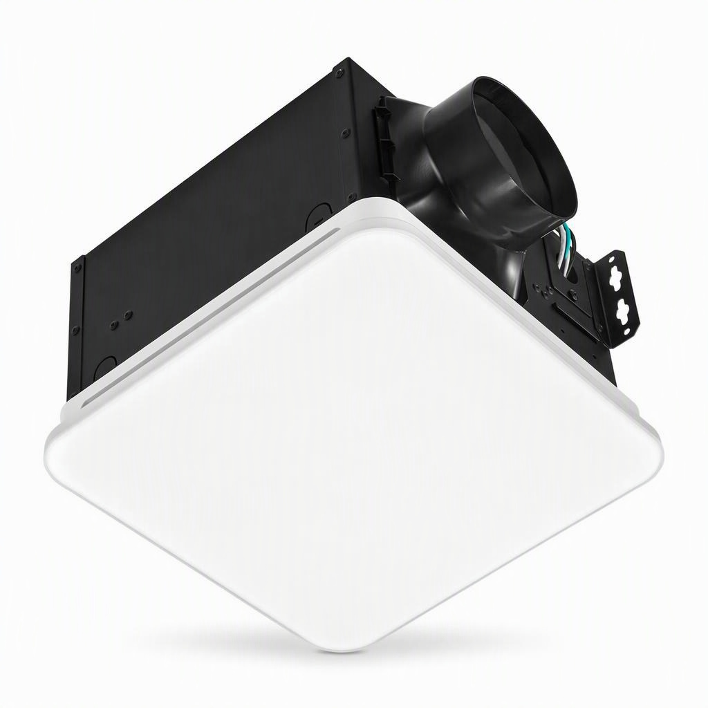 80 CFM LED Bathroom Exhaust Fan, 80 CFM • 1.5 sones • 4 in