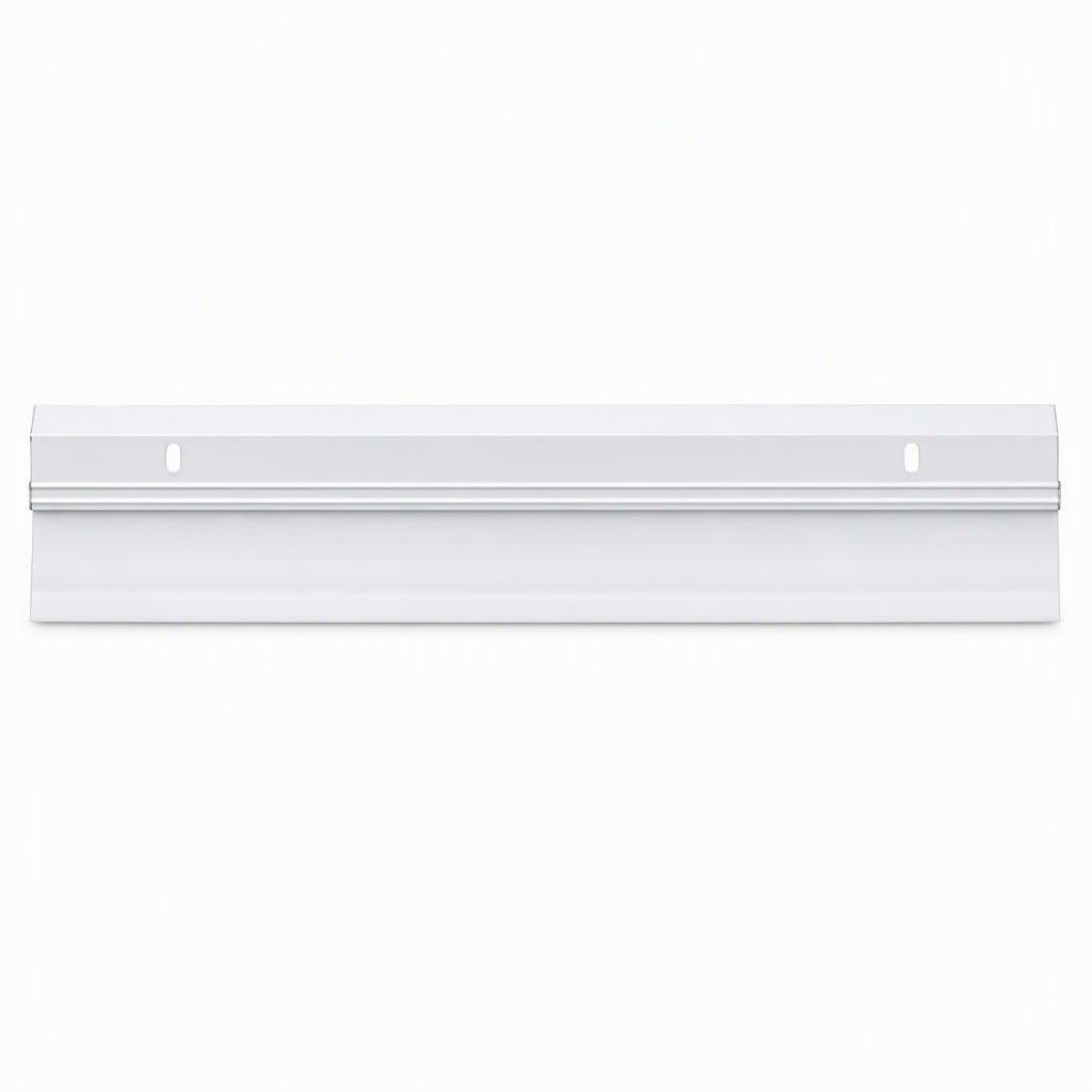Extra-wide door sweep, 36 in, white, Seals gaps up to 1-1/4 in