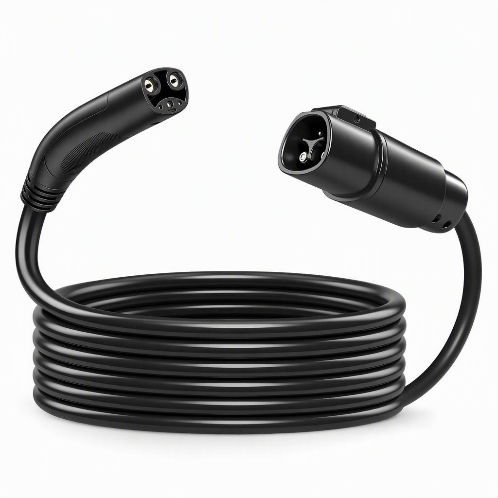48 Amp NACS Extension Cable 21 Foot, NACS / Tesla AC • 48 A • 21 ft
