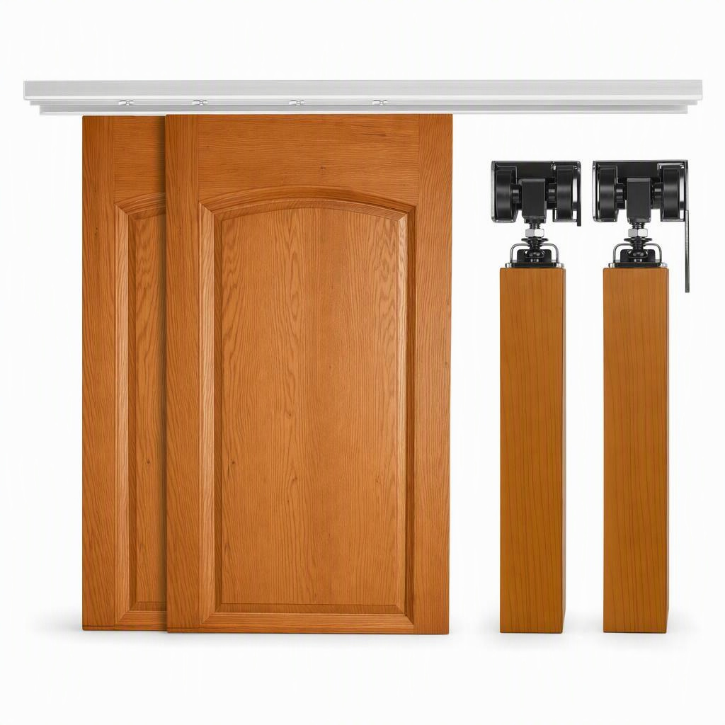 4 Foot Dual Track Bypass Closet Door Kit, 4 ft • 2 bypassing doors • 24 in