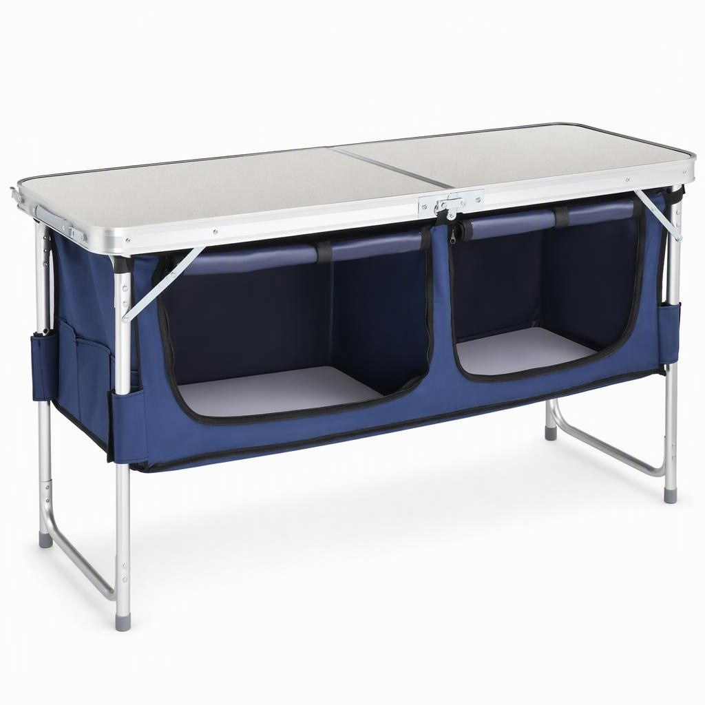 4 Foot Folding Utility Table, 4-foot length • Rectangular