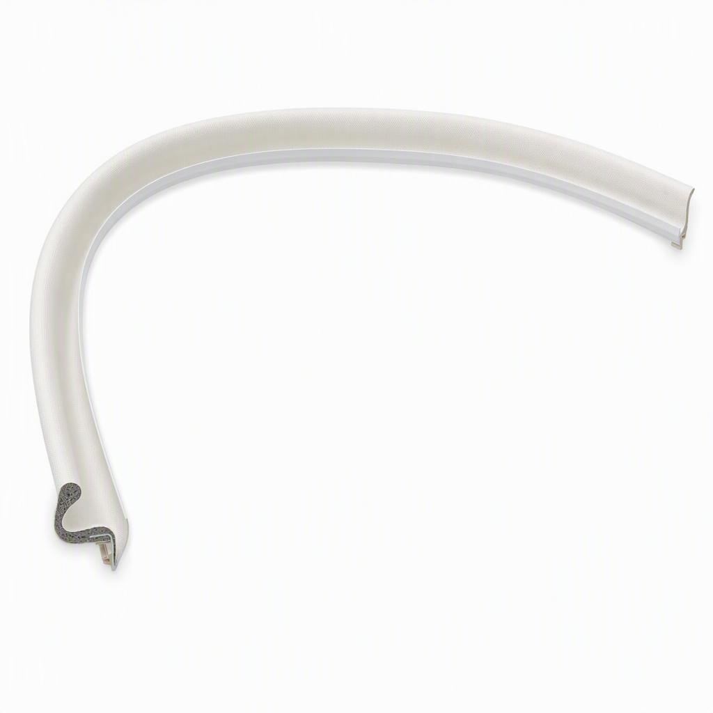 Kerf door-frame seal, 81 in, white, 1/8 × 11/32 in kerf