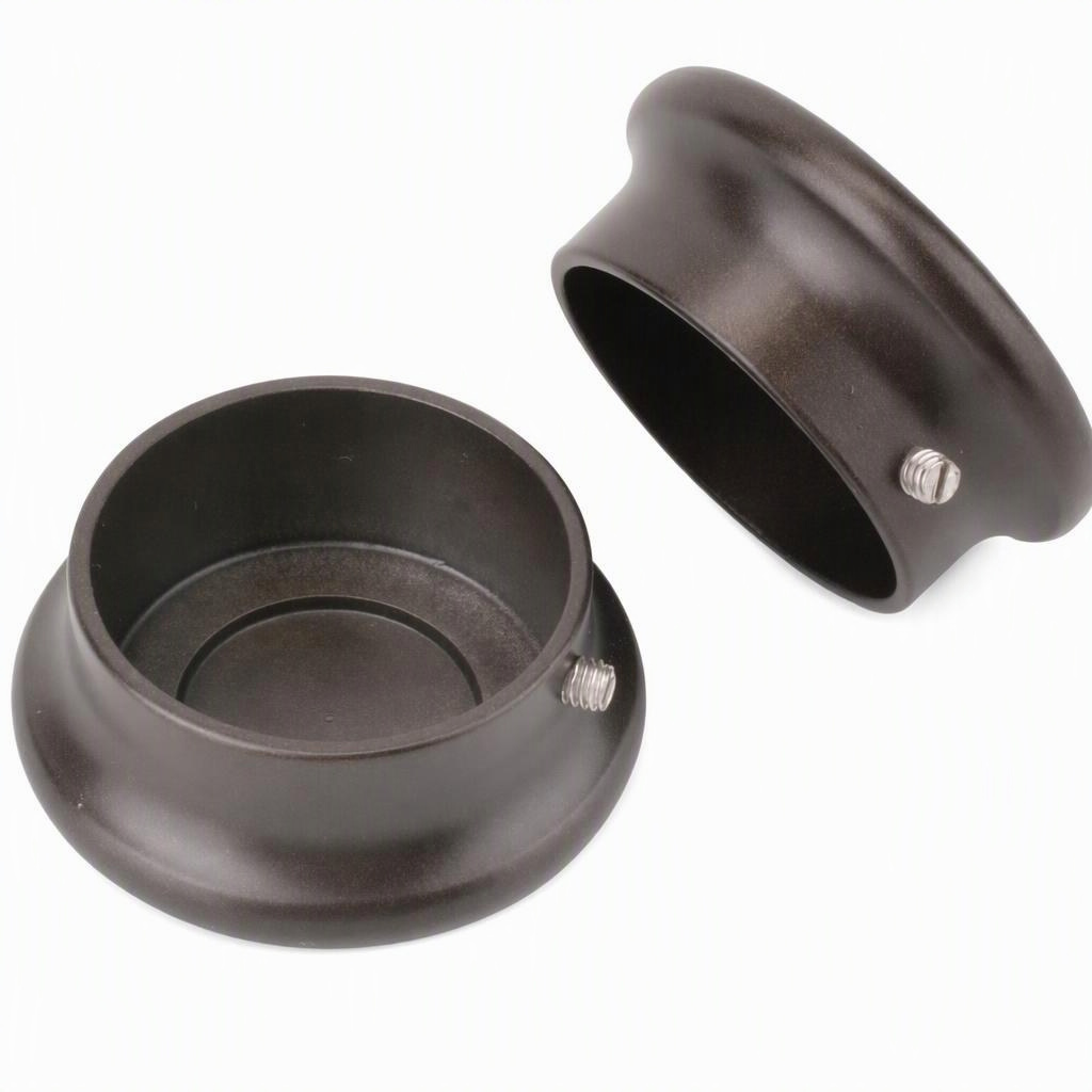 Closet-Pro HD pole end caps, bronze pair, For 1-5/16 in closet poles