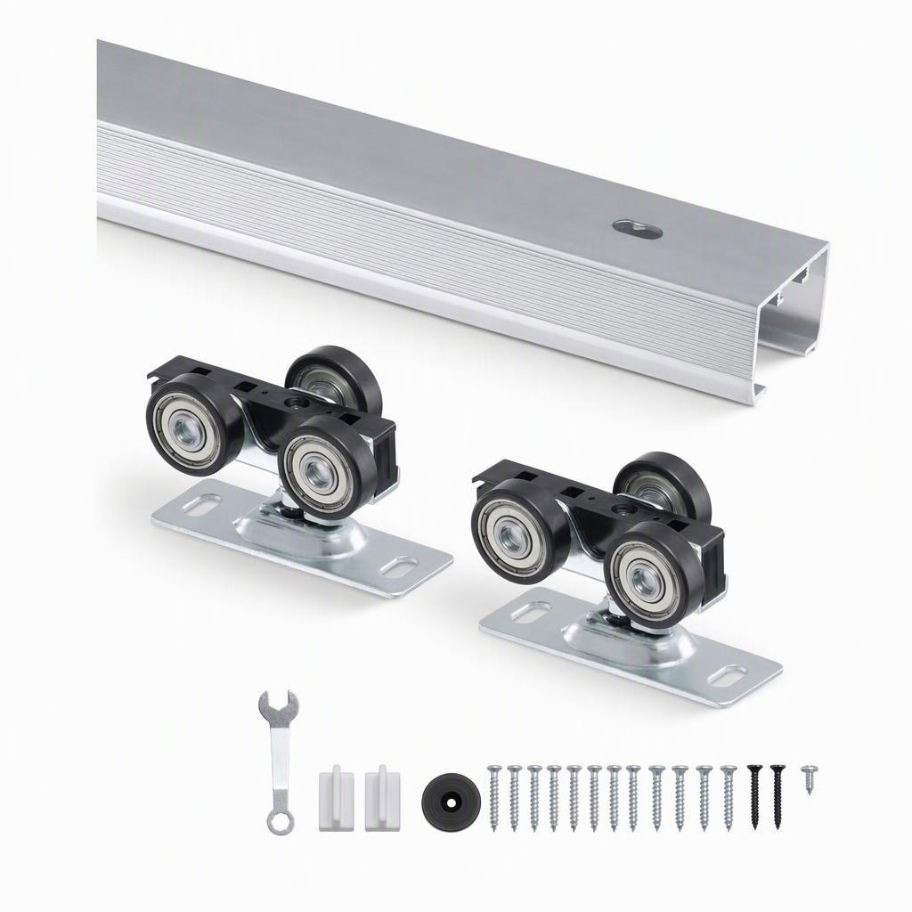 Pocket-door track for 24–30 in doors, 24–30 in door panels