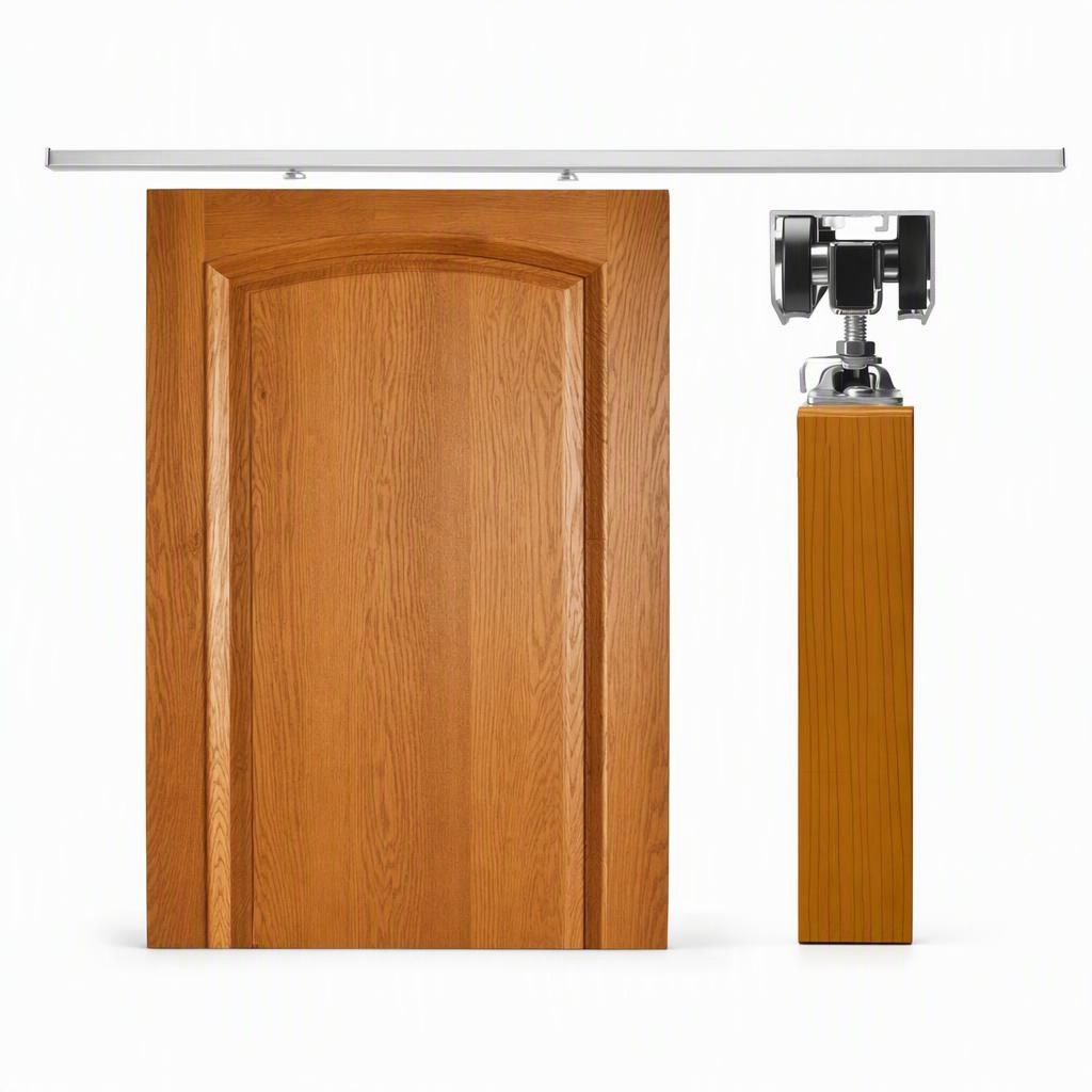 69 Inch Soft Close Pocket Door Track, 68.74 in • 36 in • 1 to 1-3/4 in