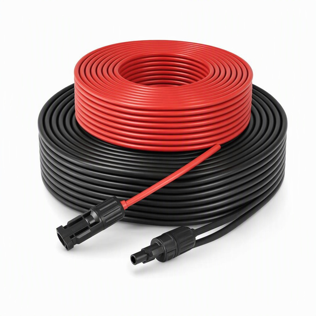 10 AWG Solar Extension Cable 30 Foot, 10 AWG • 30 ft • Red and black pair