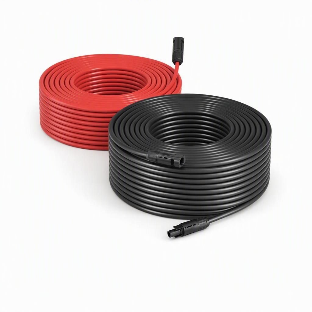 10 AWG Solar Extension Cable 50 Foot, 10 AWG • 50 ft • Red and black pair