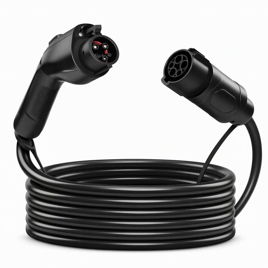 32 Amp J1772 Extension Cable 21 Foot, SAE J1772 • 32 A • 21 ft
